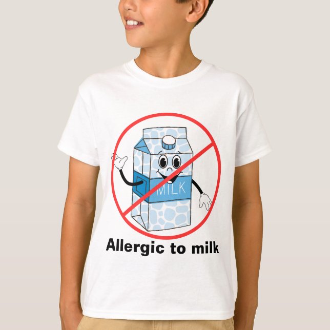 Mjölk Allergy T Shirt (Framsida)