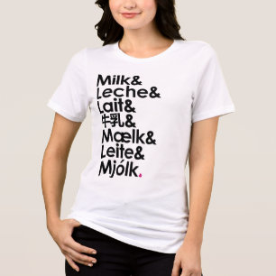 Mjölk Är Vårt Kärleksspråk (Vit) T Shirt