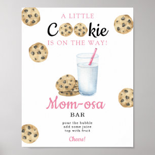 Mjölk babydusch Momosa pub Poster