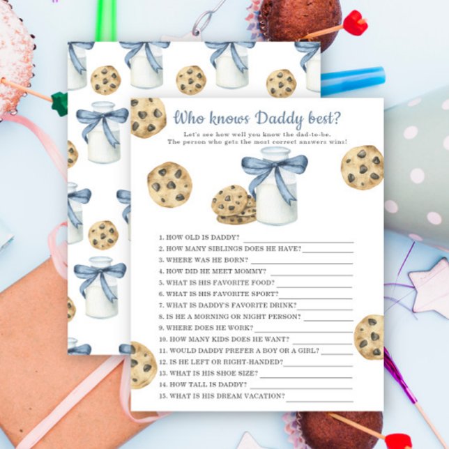 Mjölk babydusch - Vem vet vad pappa spelar bäst (Skapare uppladdad)