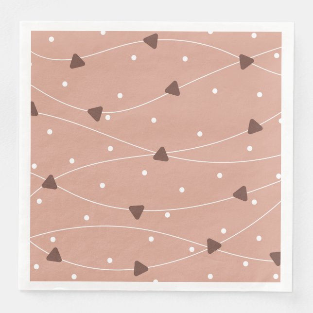 Mjölk Chocolate Chip Mönster Pappersservett (Framsida)