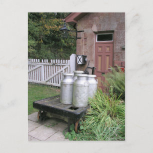 Mjölk churns at Stogumber Station, Somerset, Fören Vykort