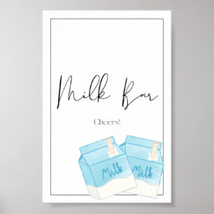 Mjölk & Cookie Birthday Pub-tecken Poster
