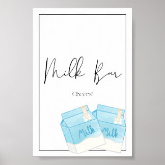 Mjölk & Cookie Birthday Pub-tecken Poster