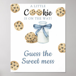 Mjölk & cookies Babydusch Gissa den söta  Poster