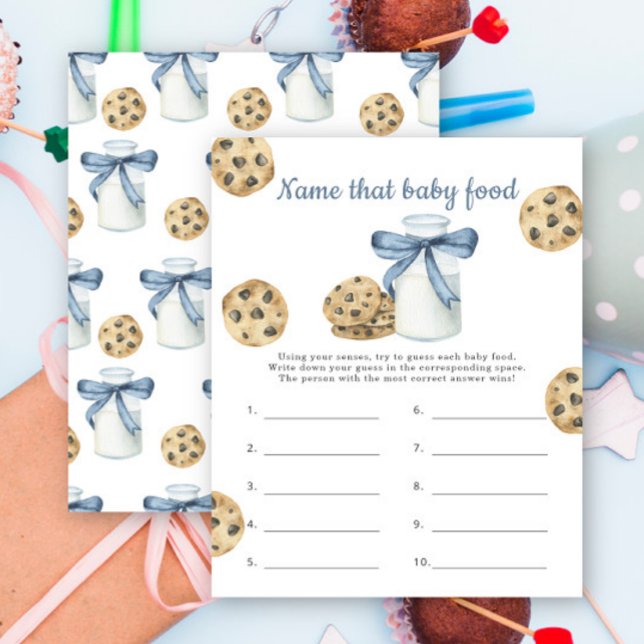 Mjölk Cookies babydusch Namn den baby matvilan (Skapare uppladdad)