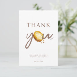 Mjölk & Cookies Första Födelsedagsfesten Tack Kort