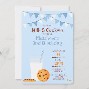 Mjölk & Cookies Inbjudningar