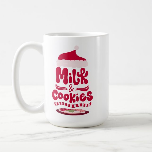 Mjölk & Cookies-julen mugg. Kaffemugg (Vänster)