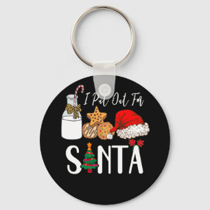 Mjölk Cookies Santa Hat jag la ut för jultomten Nyckelring
