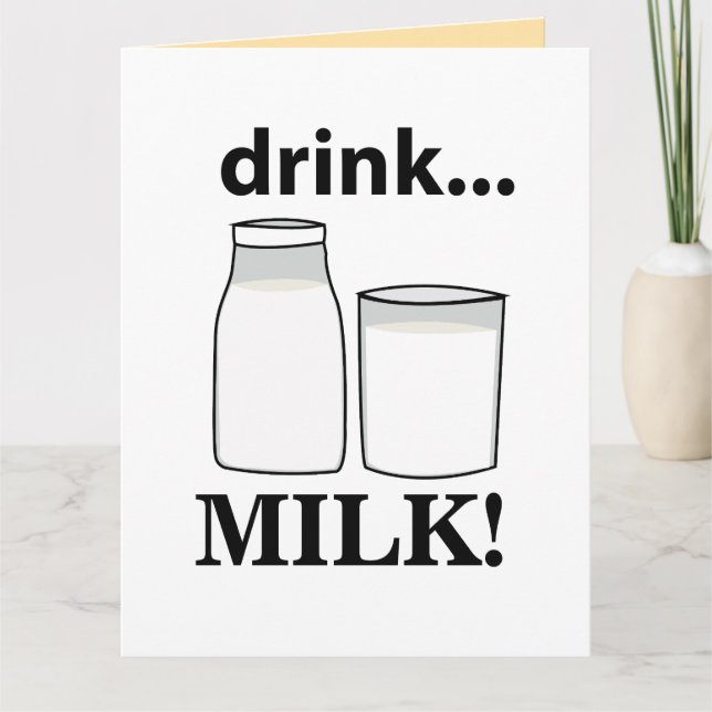 Mjölk Drick mjölk Kort (Framsida)