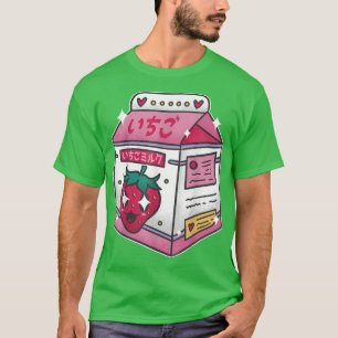 Mjölk Drink Kawaii Manga Anime Japan Gra T Shirt