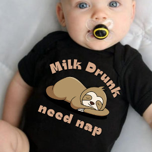 Mjölk Drunk Need Nap Funny T Shirt
