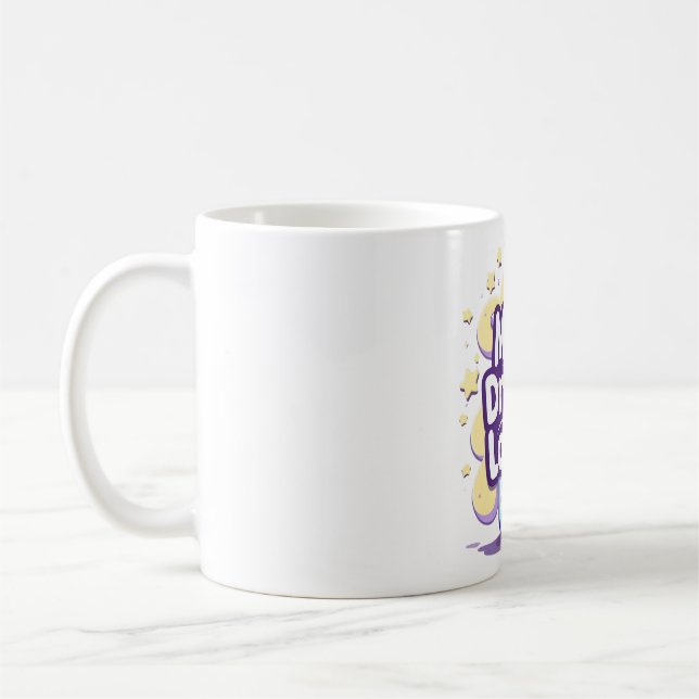 Mjölk Drunk och Lovin’ It - Cute Baby Quote Kaffemugg (Vänster)