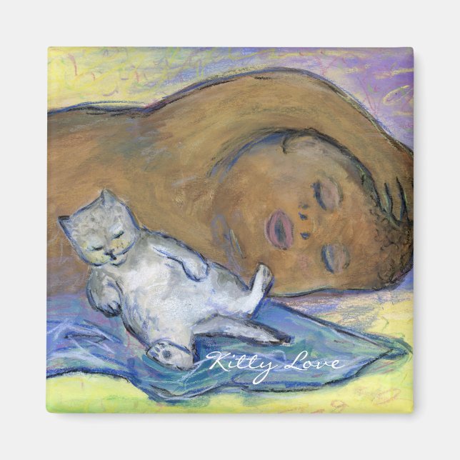 Mjölk Drunk Spädbarn Anpassningsbar  Art Kylskåp Magnet (Framsidan)