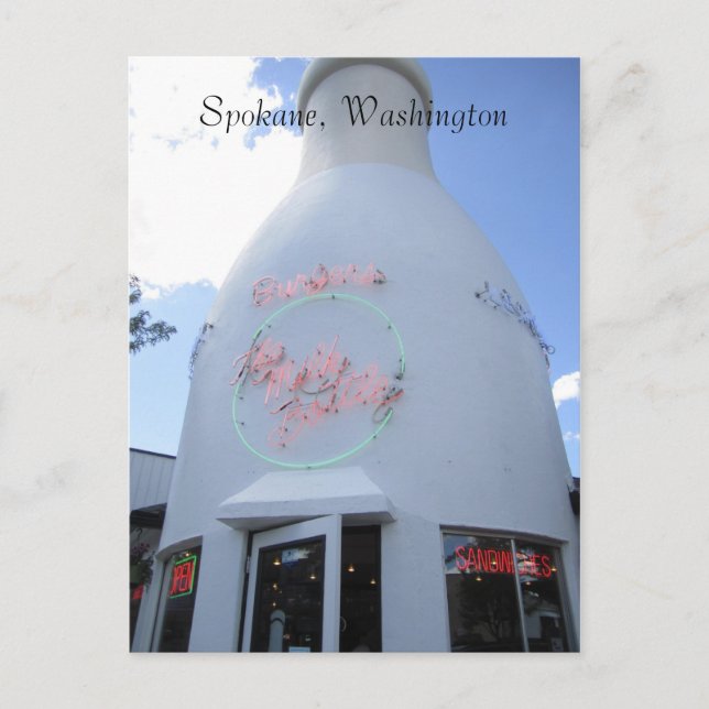 Mjölk Flaska Vykort (Framsida)