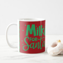 Mjölk för jultomten Helgdag Red & Grönt jul Kaffemugg