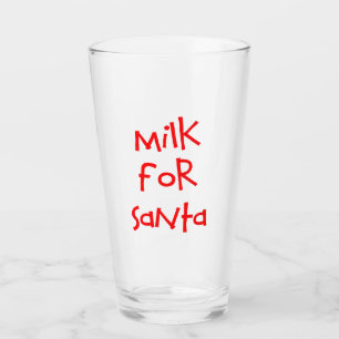 Mjölk för Santa Glass Glaskopp