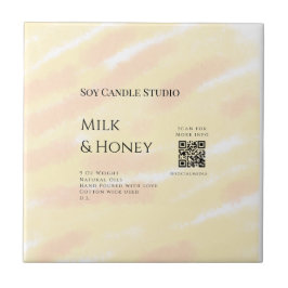 Mjölk honungssoftljus, tillsätt q r code tex kakelplatta