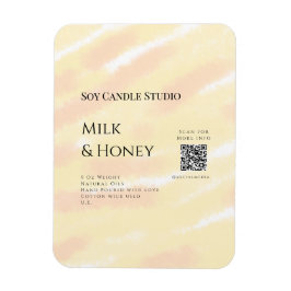 Mjölk honungssoftljus, tillsätt q r code tex magnet