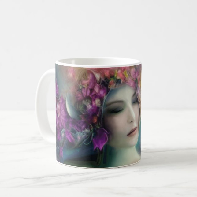 Mjölk i Blomsterträdgårdens vattenfärg Kaffemugg (Framsida vänster)