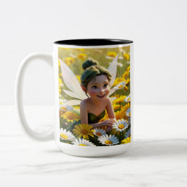 Mjölk i Daisyn Två-Tonad Mugg