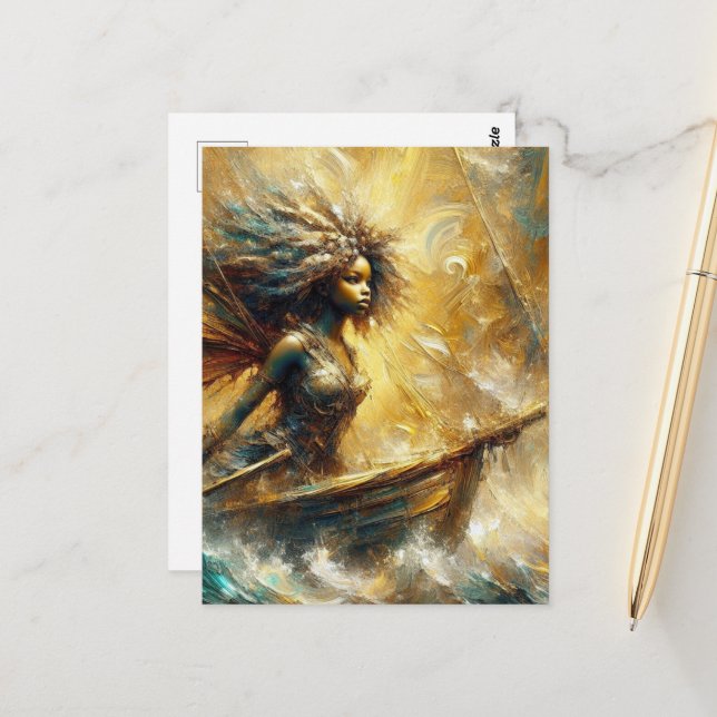 Mjölk i en båt vykort (Fram/Back In Situ)