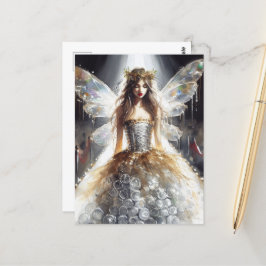 Mjölk i en Mode-påkänning gjord av plast Vykort