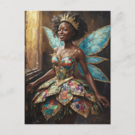 Mjölk i en Quiled Dress Vykort