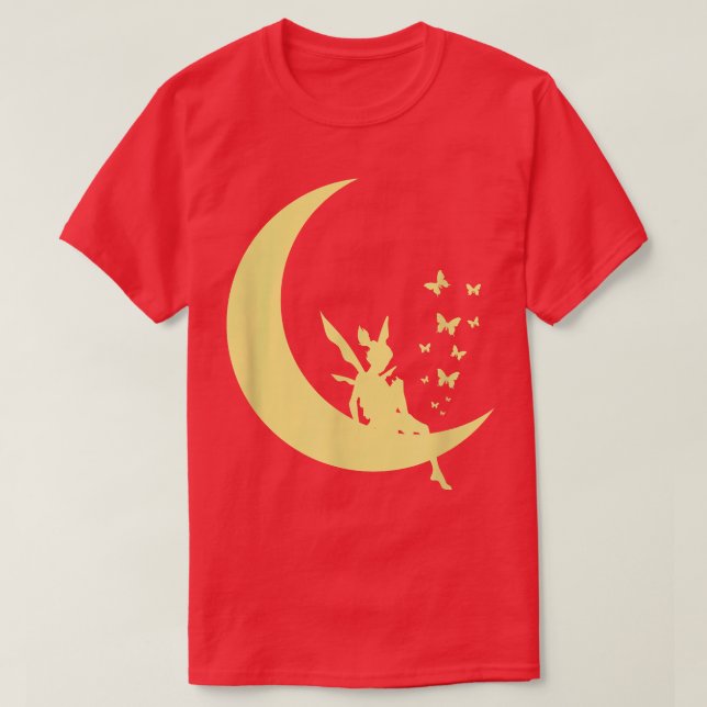 Mjölk i Måne med fjärilar T Shirt (Design framsida)