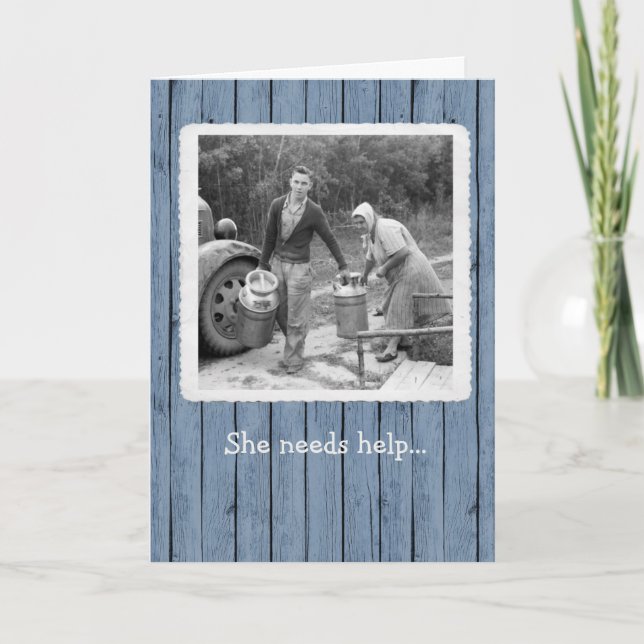 Mjölk Jugs Birthday Card Tack Kort (Framsida)