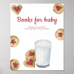 Mjölk Kakor Baby shower Böcker för bebis Poster
