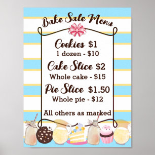 Mjölk kakor tårta cupcakes bakförsäljning pris men poster