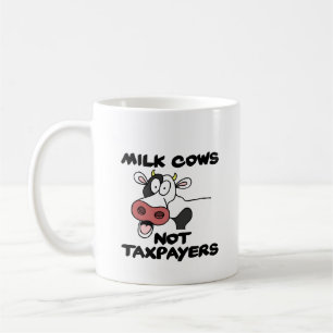 Mjölk Kor utan skattebetalare Kaffemugg
