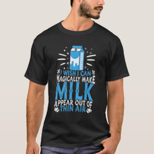 Mjölk Magic Cowa Farm Farming Milkshake Cow T Shirt