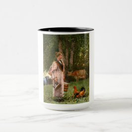 Mjölk Maid (Vintage American Agriculture) Mugg
