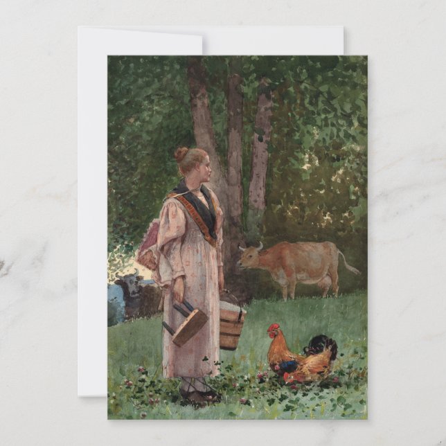 Mjölk Maid | Winslow Homer (Framsida)