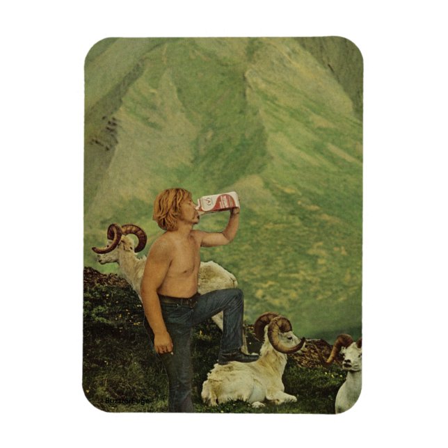 Mjölk man - magnet (Vertikal)