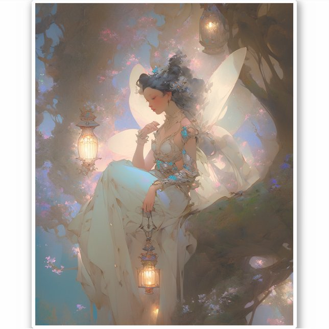 Mjölk med Lantern Klistermärken (Framsida)