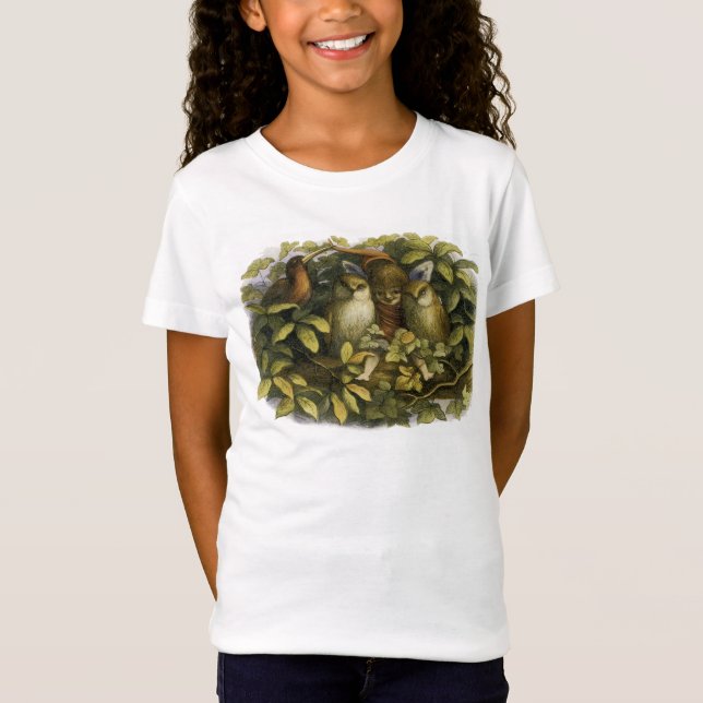 Mjölk med Uggla Tee Shirt (Framsida)
