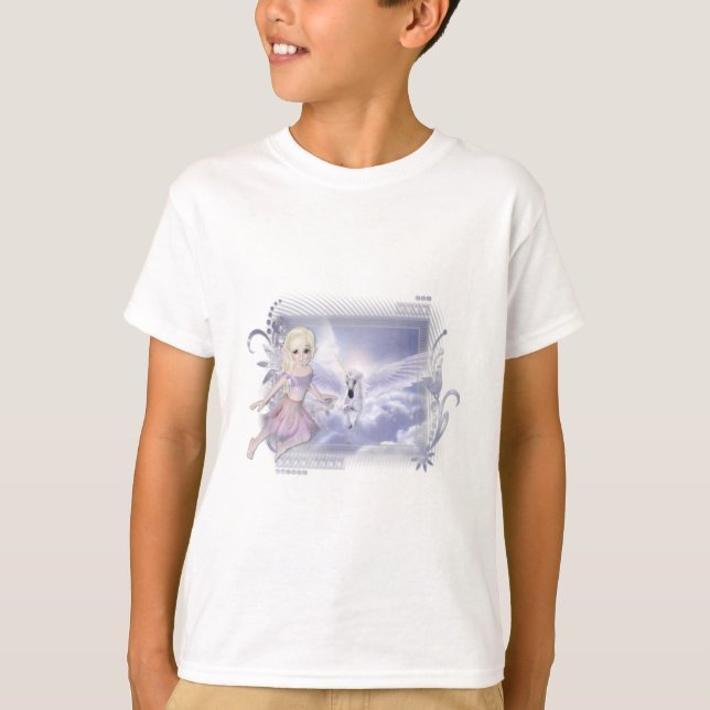 Mjölk med Unicorn D2-design T-shirt (Framsida)