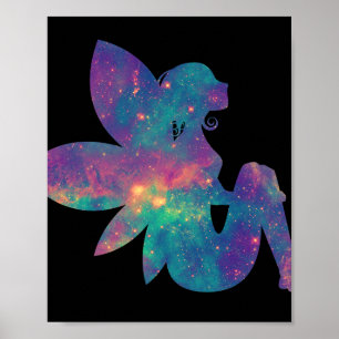 Mjölk med Vingar och Galaxy Print Poster