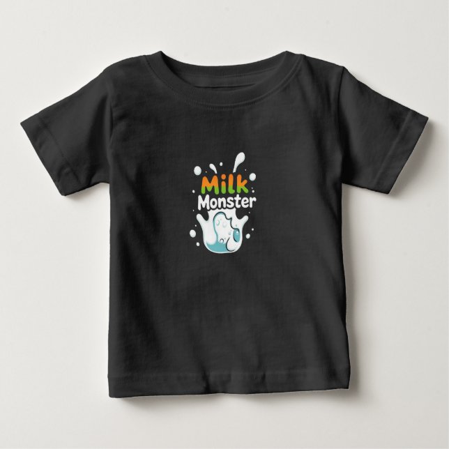 Mjölk Monster - Aditable Baby T-Shirt (Framsida)