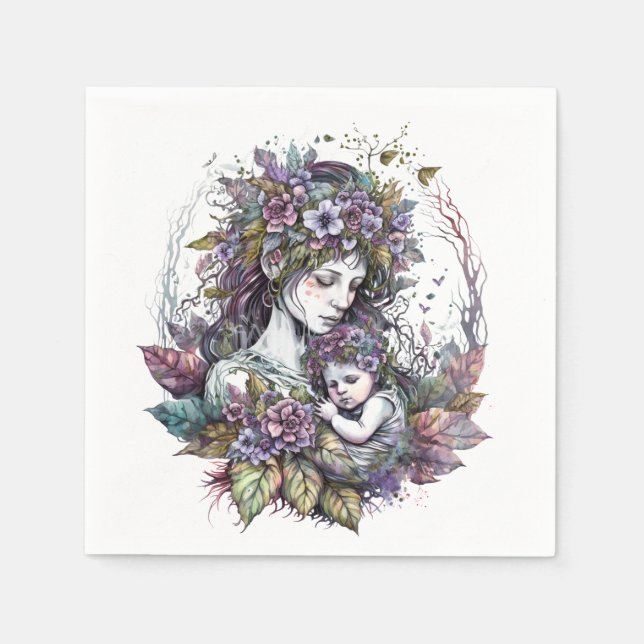 Mjölk Mor och barn Pappersservett (Framsidan)