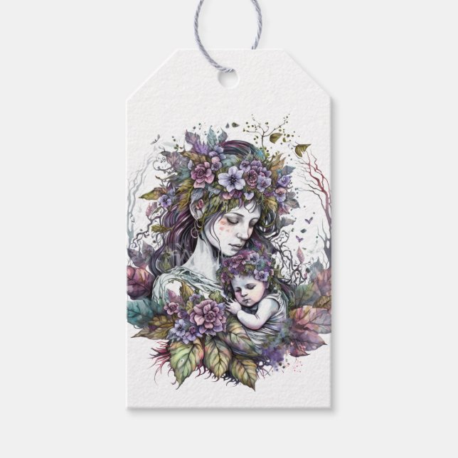 Mjölk Mor och barn Presentetikett (Framsidan)