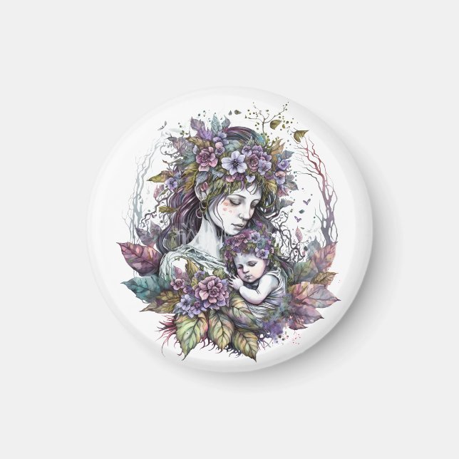 Mjölk Mor och barndomän Magnet (Framsidan)