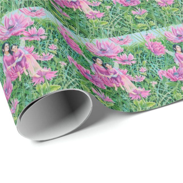 Mjölk Morsa och barn Presentpapper (Rullad Hörn)