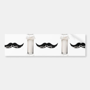 Mjölk Mustache Bildekal