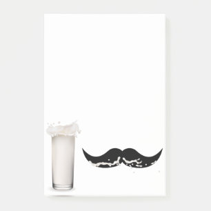 Mjölk Mustache Post-it Block
