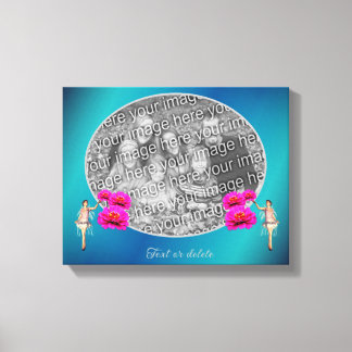 Mjölk- och blomsterPersonlig Lägg till ditt eget f Canvastryck